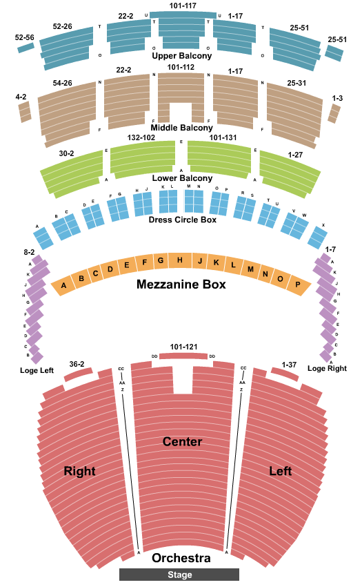 Powell Symphony Hall Coldplay Seating Chart